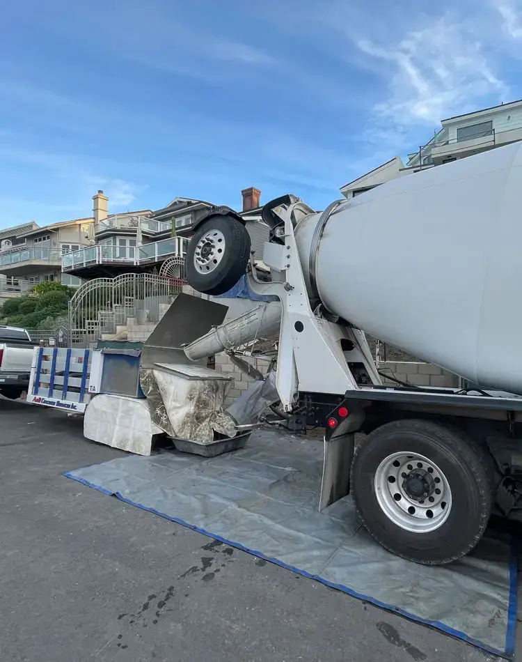 Custom Ready Mix Concrete Delivery Services Orange County